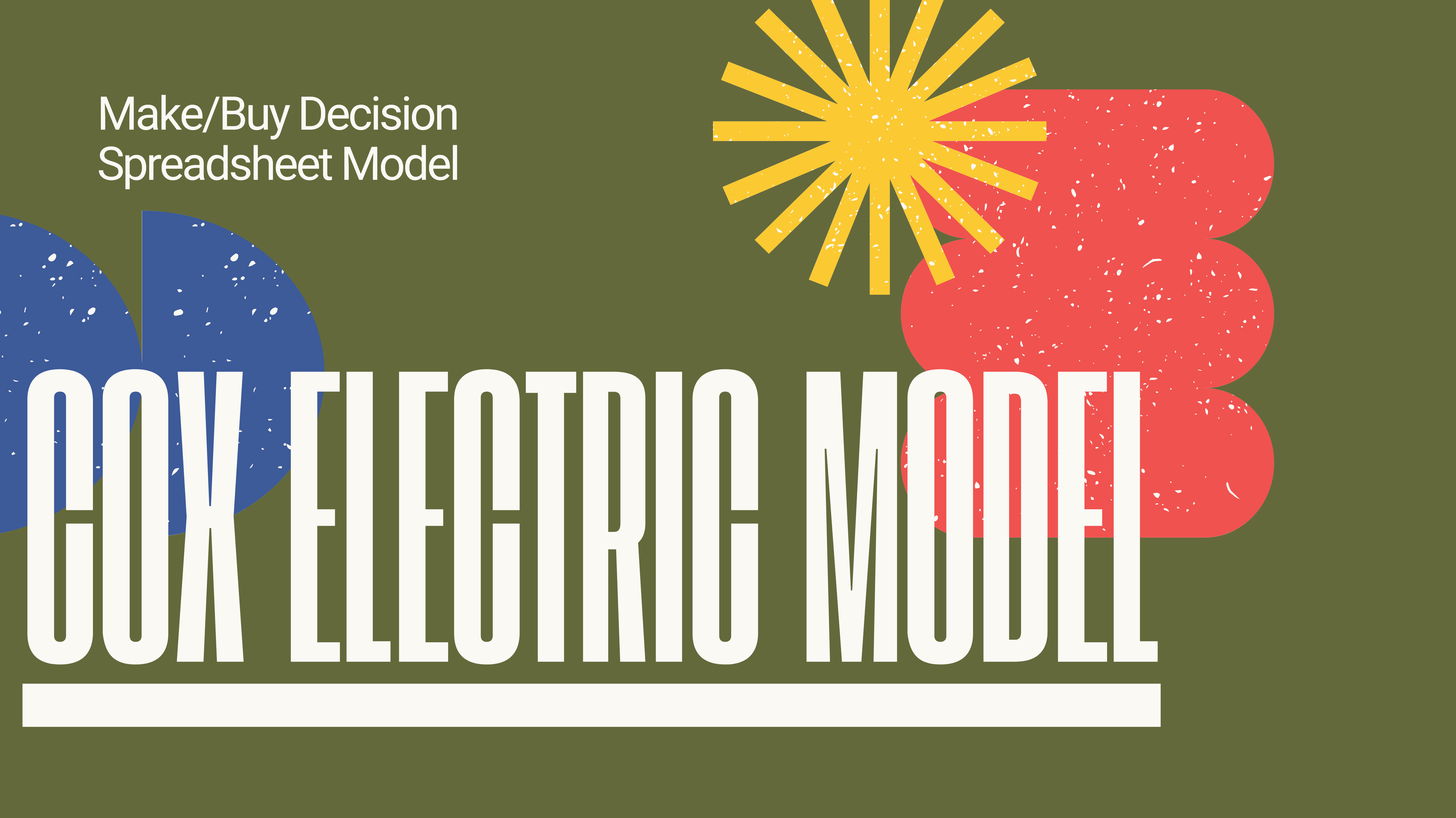 An image to represent the Cox Electric Decision Model.